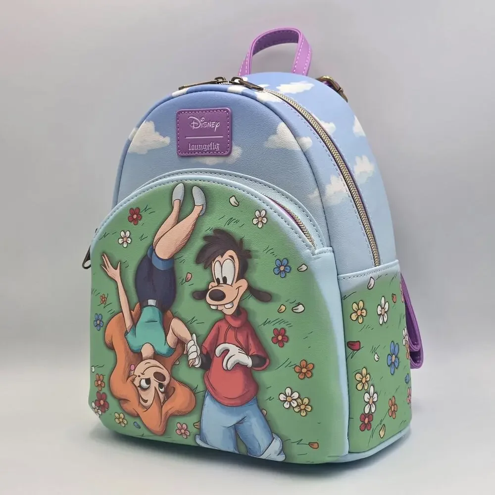 Loungefly Disney A Goofy Movie Max & Roxanne Flower Field Mini Backpack New